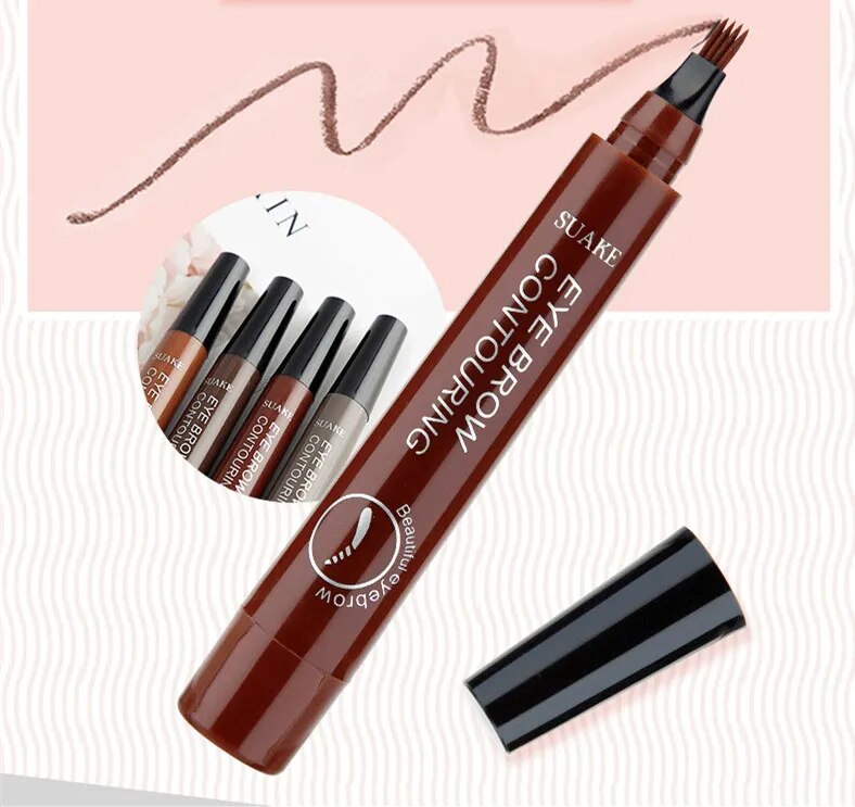 5 COLOUR EYEBROW PEN WATERPROOF 4 FROK TIPS