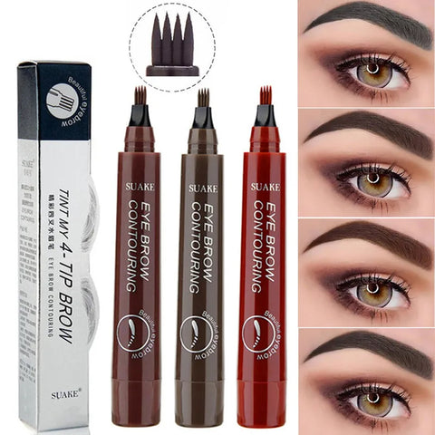 5 COLOUR EYEBROW PEN WATERPROOF 4 FROK TIPS